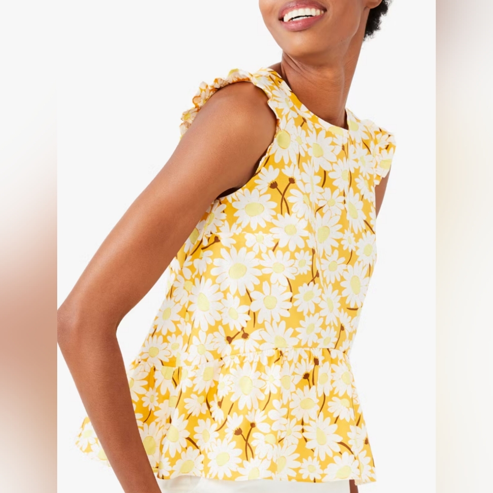 Kate Spade Kate Daisy Flouncy Top